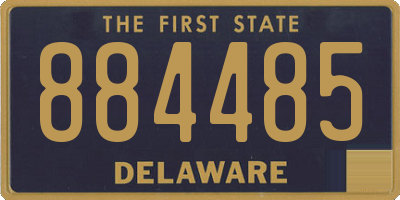 DE license plate 884485