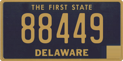 DE license plate 88449