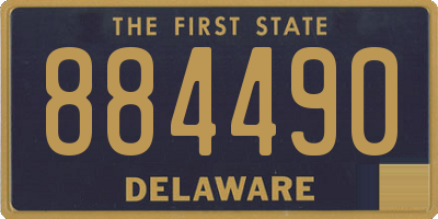 DE license plate 884490