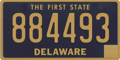 DE license plate 884493