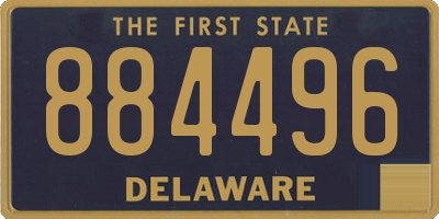 DE license plate 884496