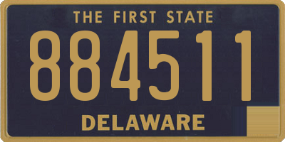 DE license plate 884511