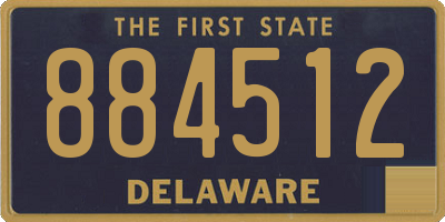 DE license plate 884512