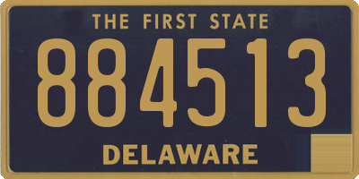 DE license plate 884513