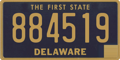 DE license plate 884519