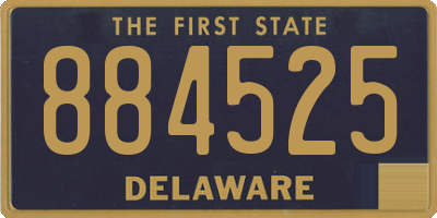 DE license plate 884525