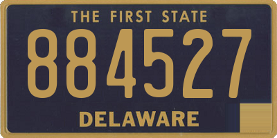 DE license plate 884527