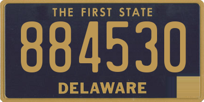 DE license plate 884530