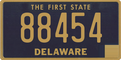 DE license plate 88454