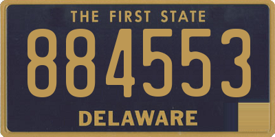 DE license plate 884553