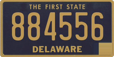 DE license plate 884556