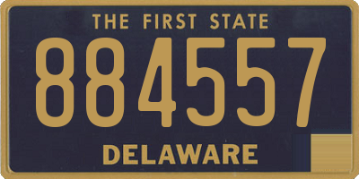 DE license plate 884557