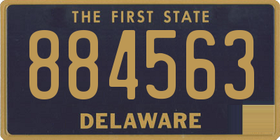 DE license plate 884563