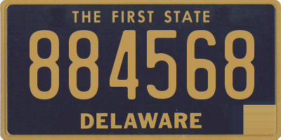 DE license plate 884568