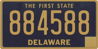DE license plate 884588