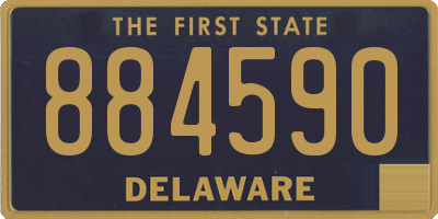 DE license plate 884590
