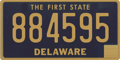 DE license plate 884595