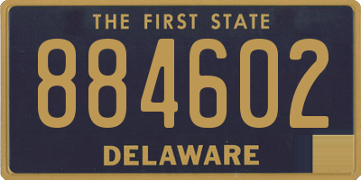 DE license plate 884602
