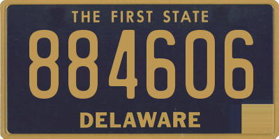 DE license plate 884606