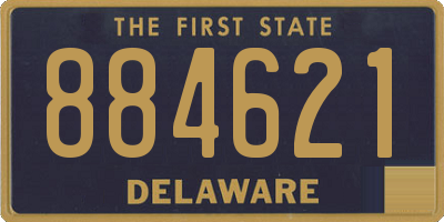 DE license plate 884621