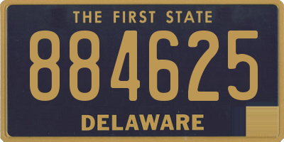 DE license plate 884625