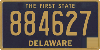DE license plate 884627