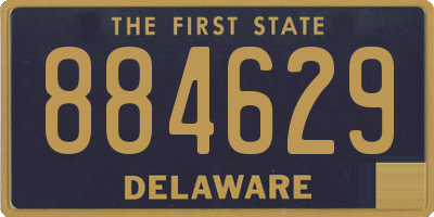 DE license plate 884629