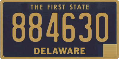 DE license plate 884630