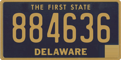 DE license plate 884636