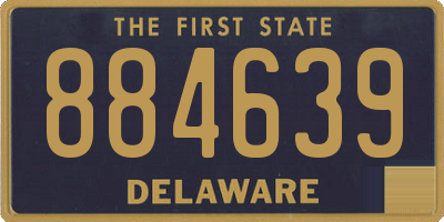 DE license plate 884639