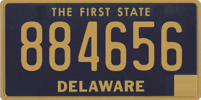 DE license plate 884656