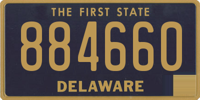 DE license plate 884660