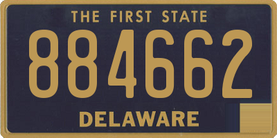 DE license plate 884662