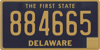 DE license plate 884665