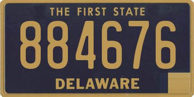 DE license plate 884676