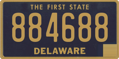 DE license plate 884688