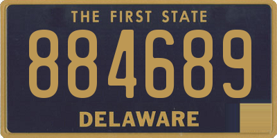 DE license plate 884689