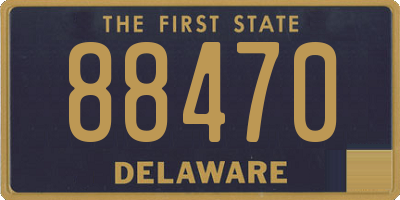 DE license plate 88470