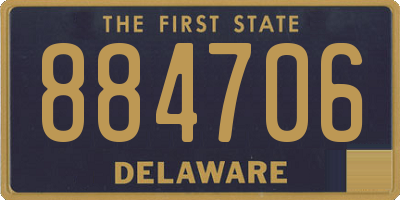 DE license plate 884706