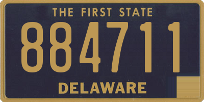 DE license plate 884711
