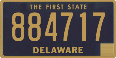 DE license plate 884717