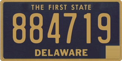 DE license plate 884719