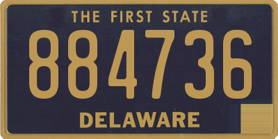 DE license plate 884736
