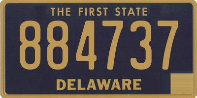 DE license plate 884737