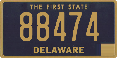 DE license plate 88474
