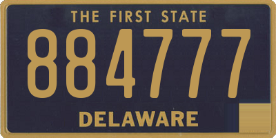 DE license plate 884777