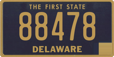 DE license plate 88478