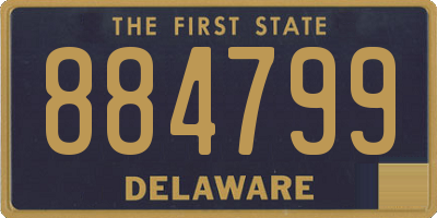 DE license plate 884799