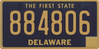 DE license plate 884806