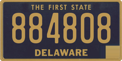 DE license plate 884808